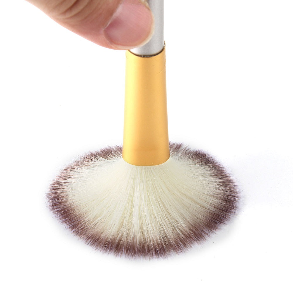 Elegant 24-Piece Champagne Cosmetic Brush Set