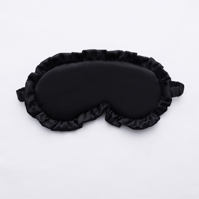 Luxury Silk Ruffle Eye Mask