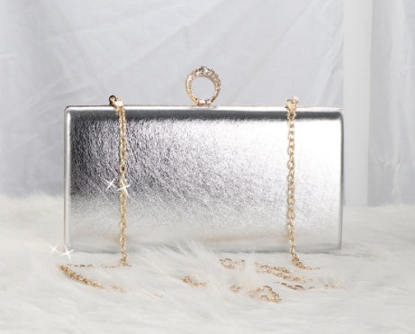 Designer Women's Waterproof Clutch Bag with Rhinestones