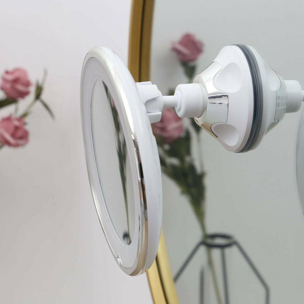 Luminous LED Vanity Mirror with 10X Zoom