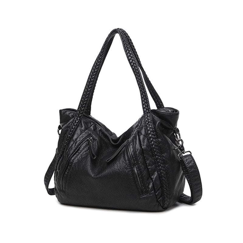 Large Soft Leather Bag for Women Handbags Ladies Crossbody Bags Hobos Shoulder Bags Female Big Tote Sac A Main