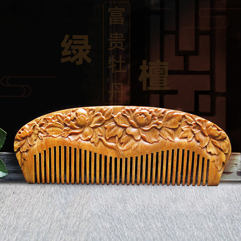 Elegant Vintage Sandalwood Combs