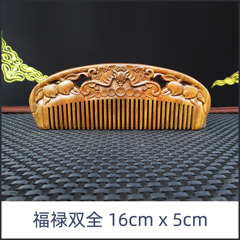 Elegant Vintage Sandalwood Combs
