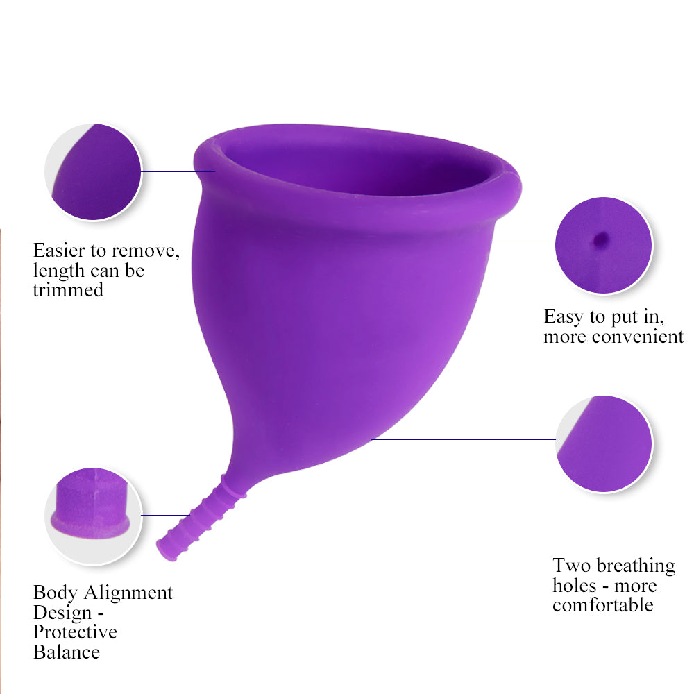 Elegant Silicone Menstrual Cup