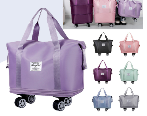 Expandable Wheeled Travel Bag for Gym and College Use