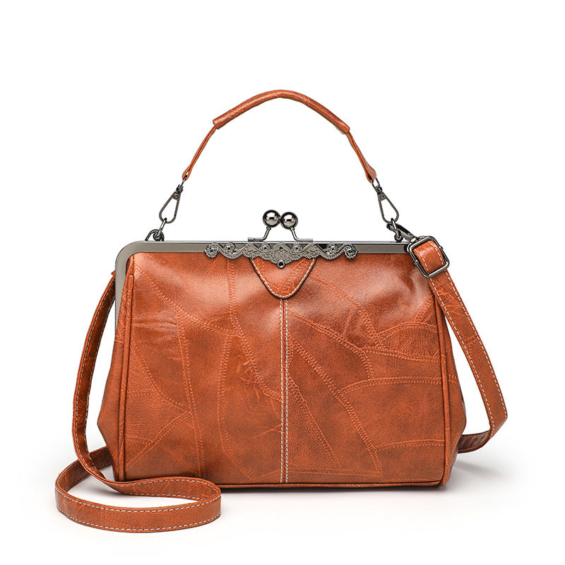 Annmouler Designer Vintage Luxury PU Leather Tote Bag