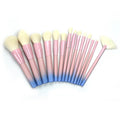 Elegant 14-Piece Gradient Brush Set