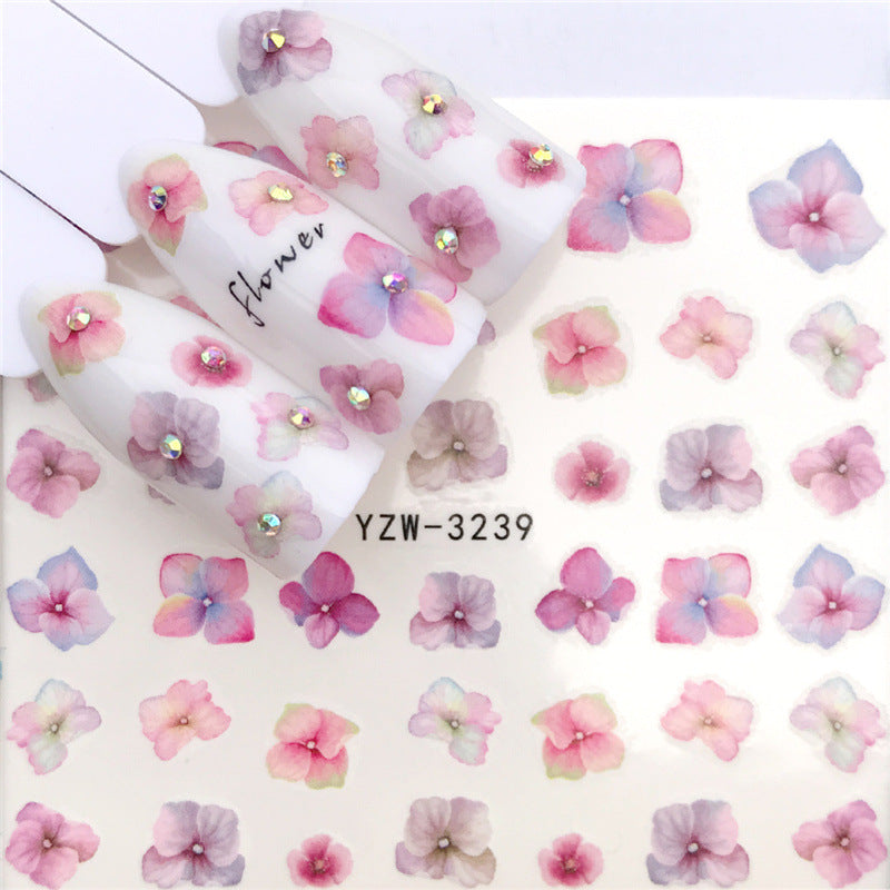 Nordic Minimalist Hot Air Balloon Nail Art Water Decals