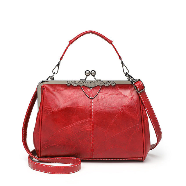 Annmouler Designer Vintage Luxury PU Leather Tote Bag