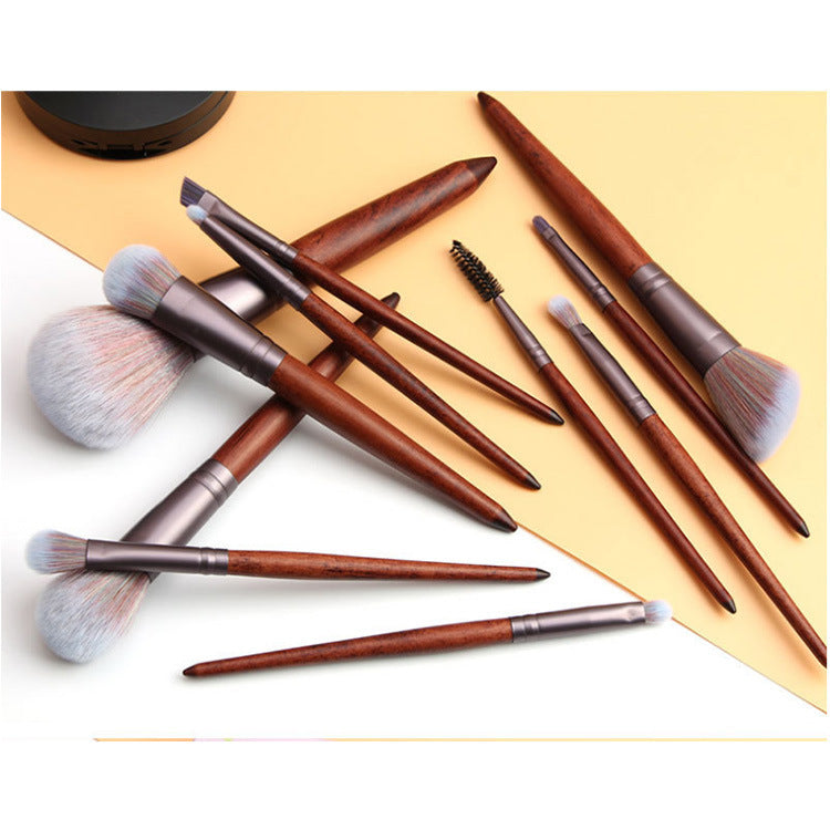 Elegant Microfiber Cosmetic Brush Ensemble