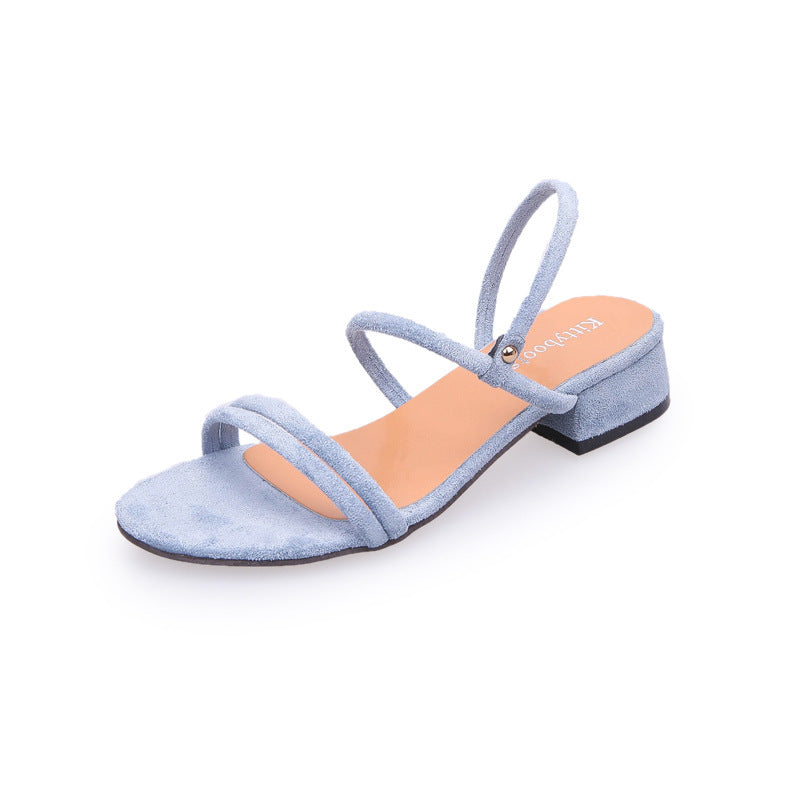 Chic Strap Square Heel Sandals