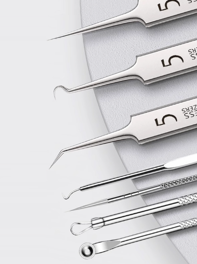 Professional Stainless Steel Acne Removal Set