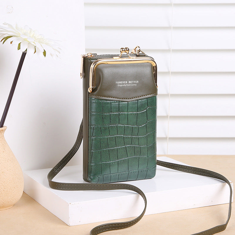 Lonny Women's Crocodile Pattern Crossbody Phone Bag