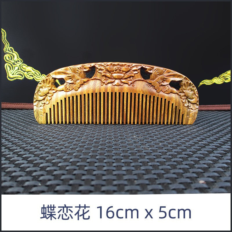 Elegant Vintage Sandalwood Combs