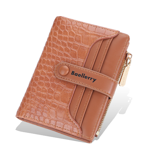 Top Quality Women's Short Wallet with Zipper Closure