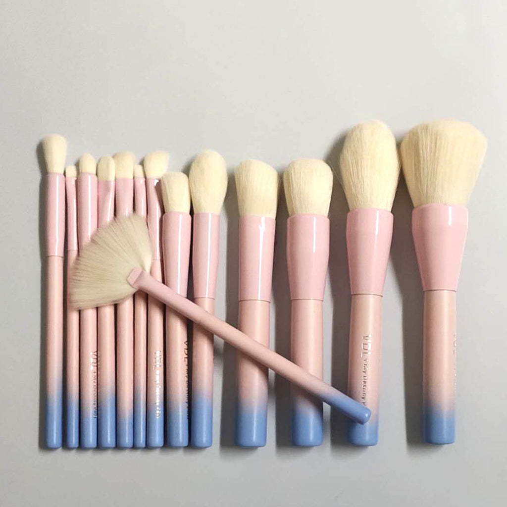 Elegant 14-Piece Artisan Brush Set