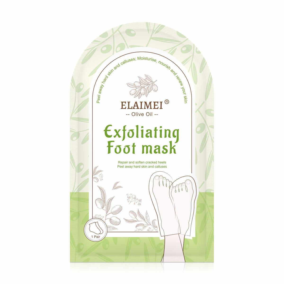 ELAIMEI Luxurious Exfoliating Foot Mask