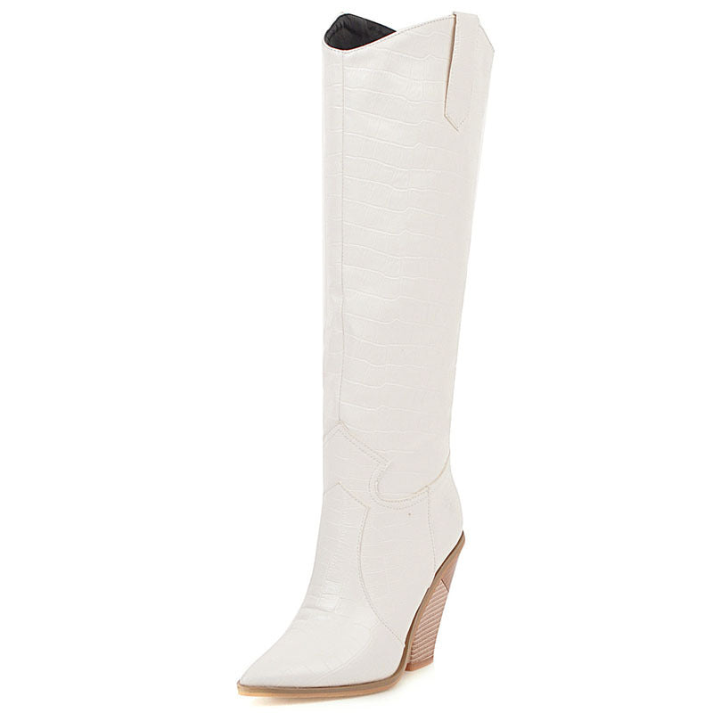 Elegant Slope Heel Boots