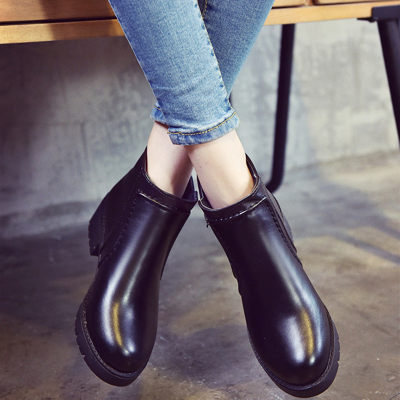 Elegant Non-Slip Heeled Winter Boots