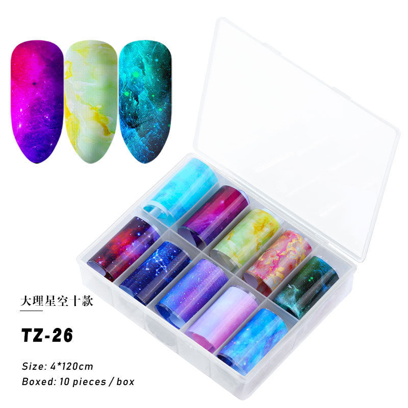 2020 New Nail Art Transfer Stickers - Starry Laser