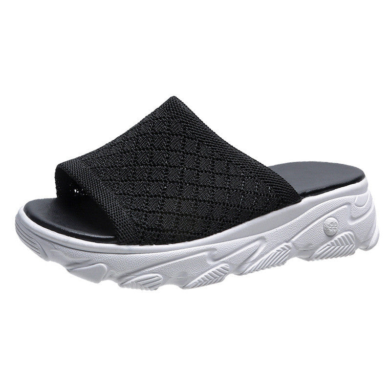 Women's Low Heel Platform Sandals and Slippers