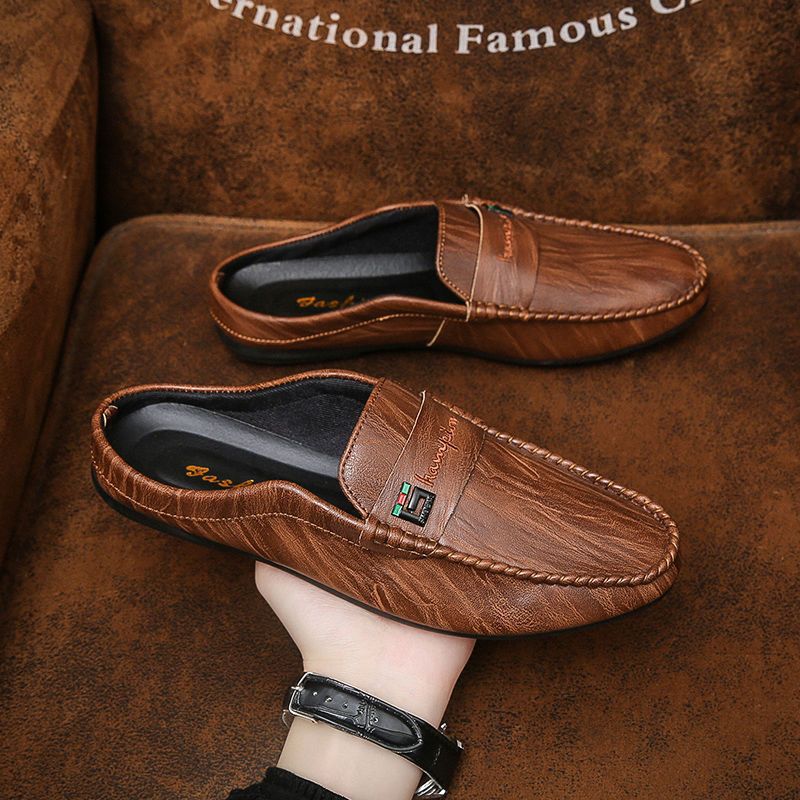 Elegant Men's Slip-On Leather Loafers