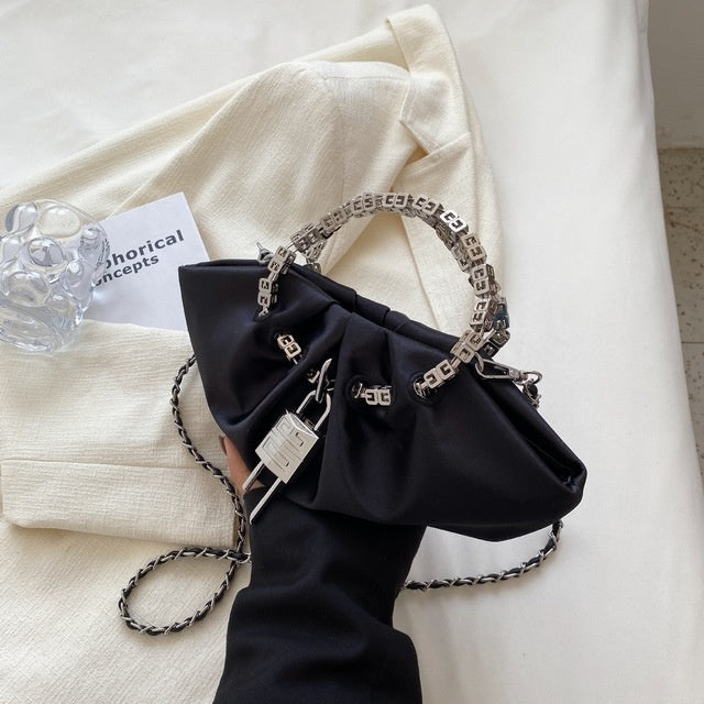 Elegant Silk Embroidered Travel Satchel