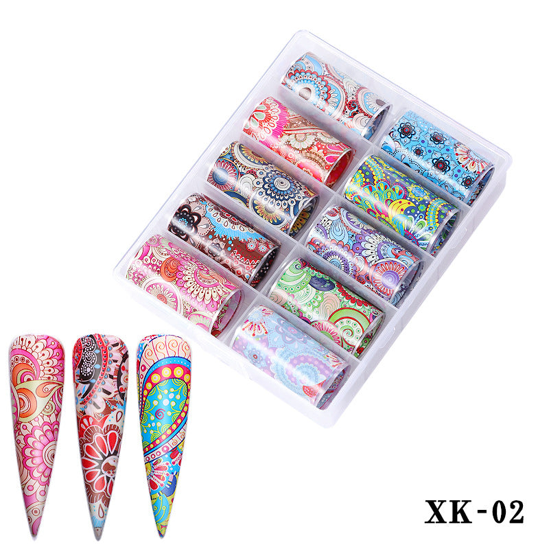 2020 New Nail Art Transfer Stickers - Starry Laser