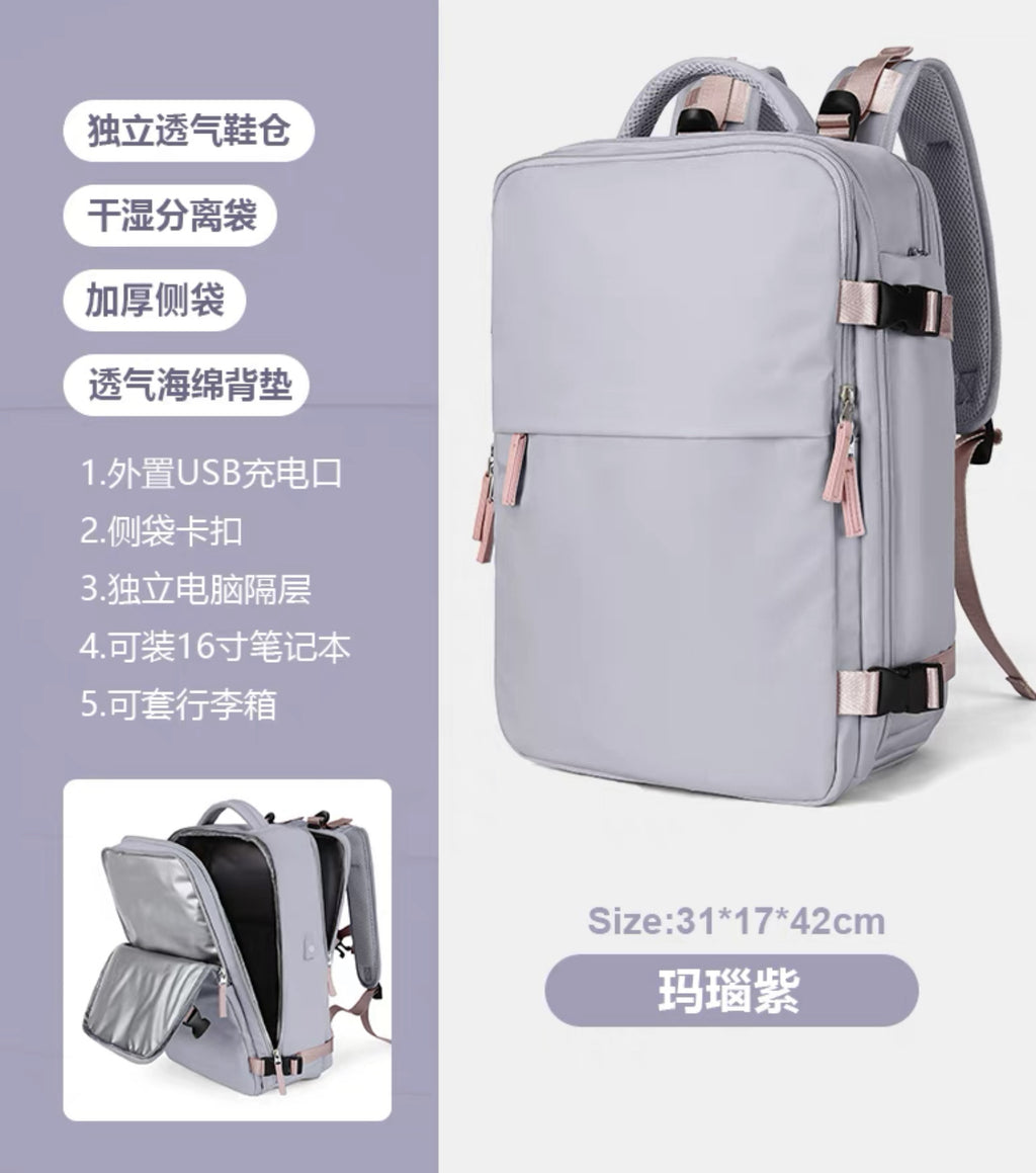 Large Capacity Waterproof Backpack for Moms and Travel