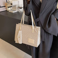 Chic Plaid Statement Tote