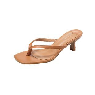 Elegant Square-Toe Heeled Sandals
