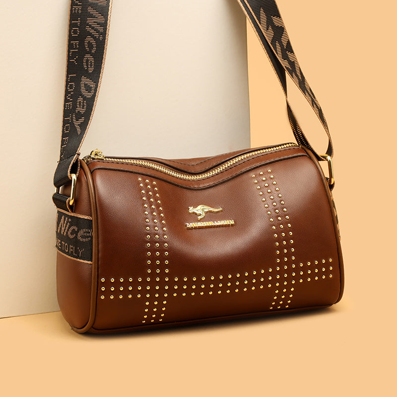 2023 New Fashionable Soft Leather Crossbody Bag