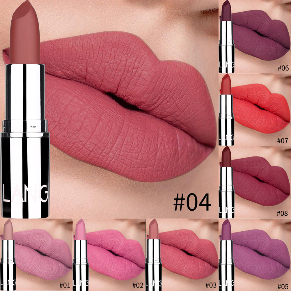 Elegant Silver Matte Lipstick Collection