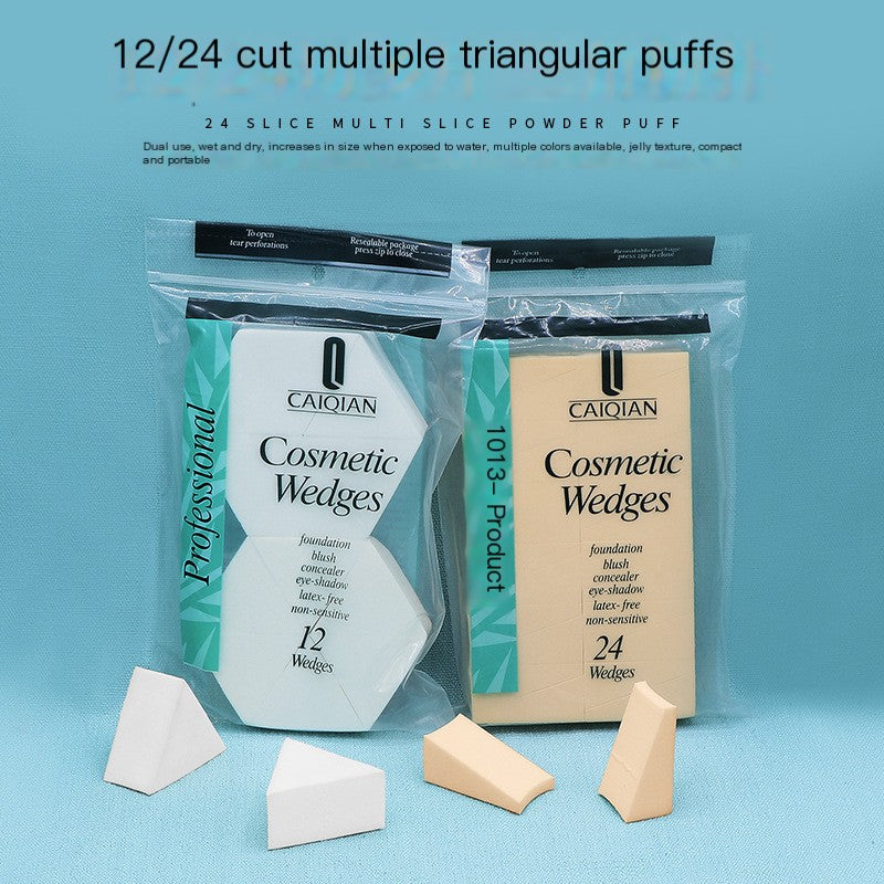 Elite Triangular Makeup Sponges - 24 Pack