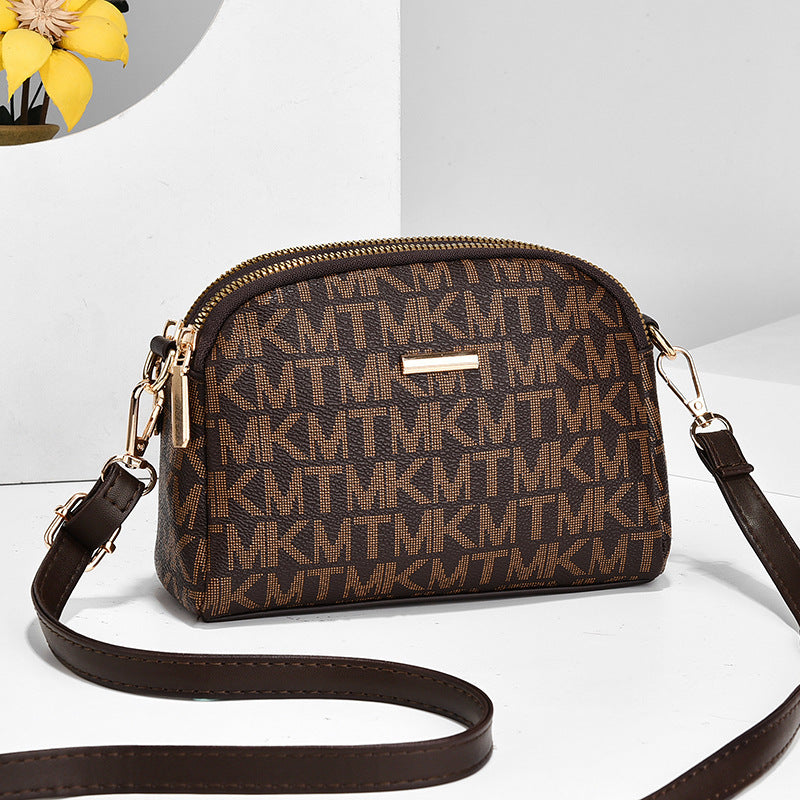 2022 New Women's Litchi Pattern Large Capacity Shoulder Bag