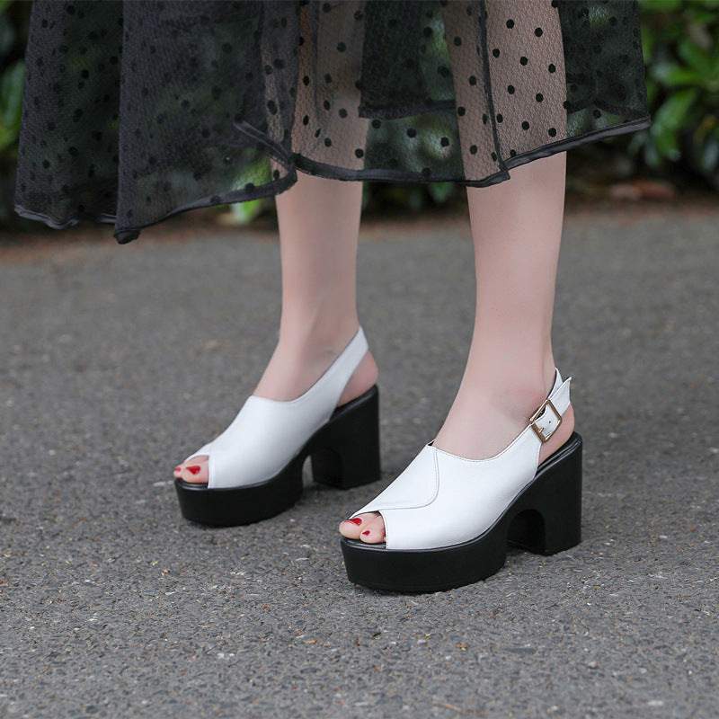 Ladies' Elegant Waterproof Platform Sandals
