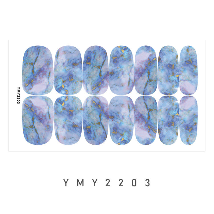 Elegant Marble Swirl Nail Decals