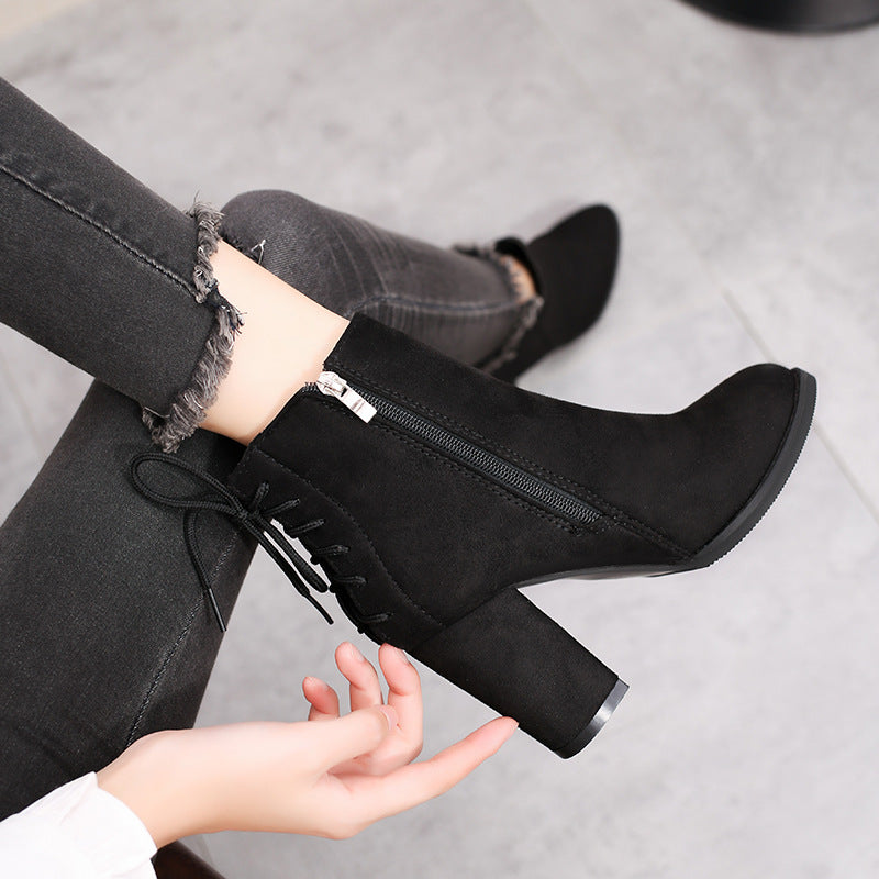 Stylish High Heel Ankle Boots for Women (Fall/Winter)