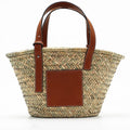 Sengjie Woven Water Grass Shoulder Tote Bag