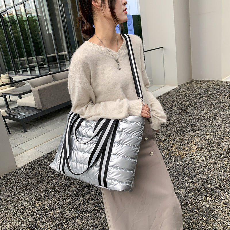 2023 Women's Cotton Shoulder Bag - Large Capacity