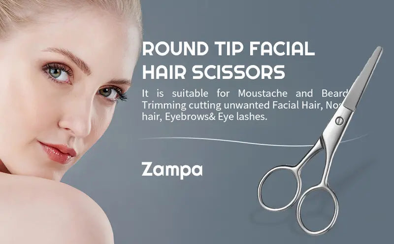 Elite Round-Tip Facial Grooming Scissors