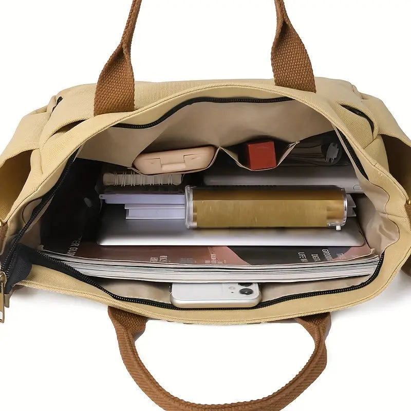 Elegant Canvas Multi-Purpose Tote