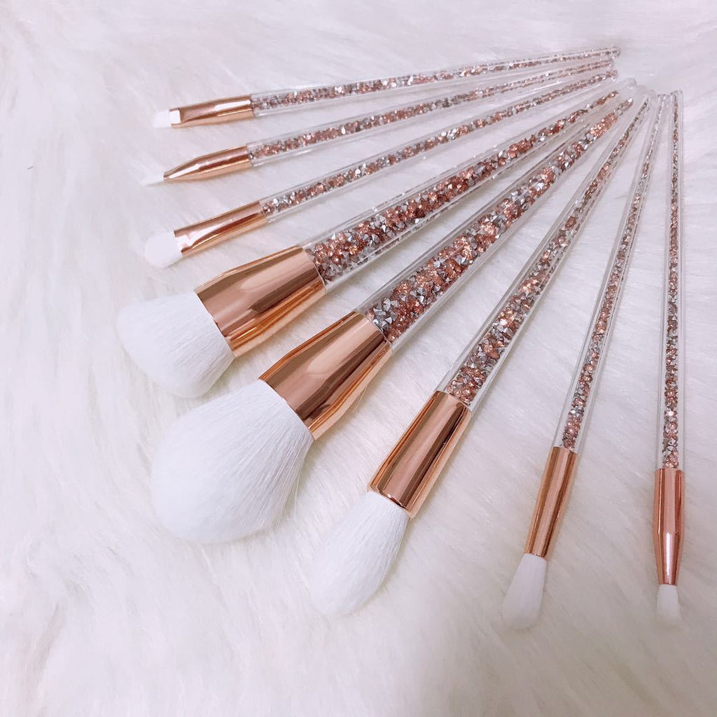 Elegant 8-Piece Cosmetic Brush Collection