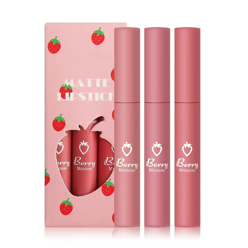 Strawberry Velvet Trio Lipstick