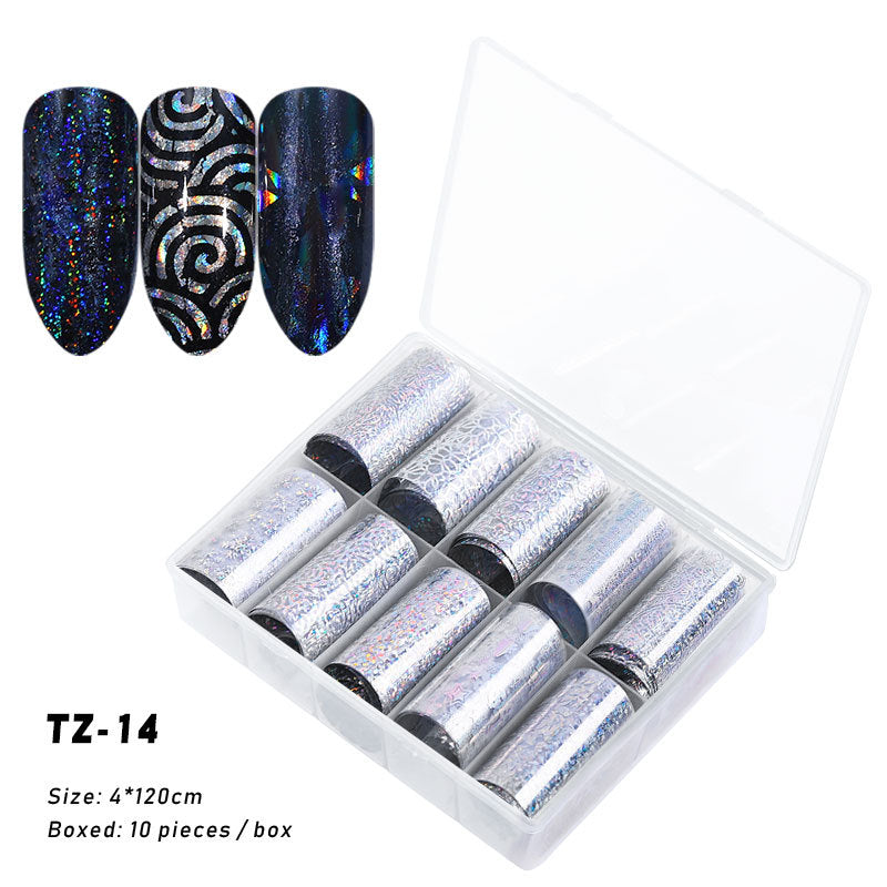 2020 New Nail Art Transfer Stickers - Starry Laser