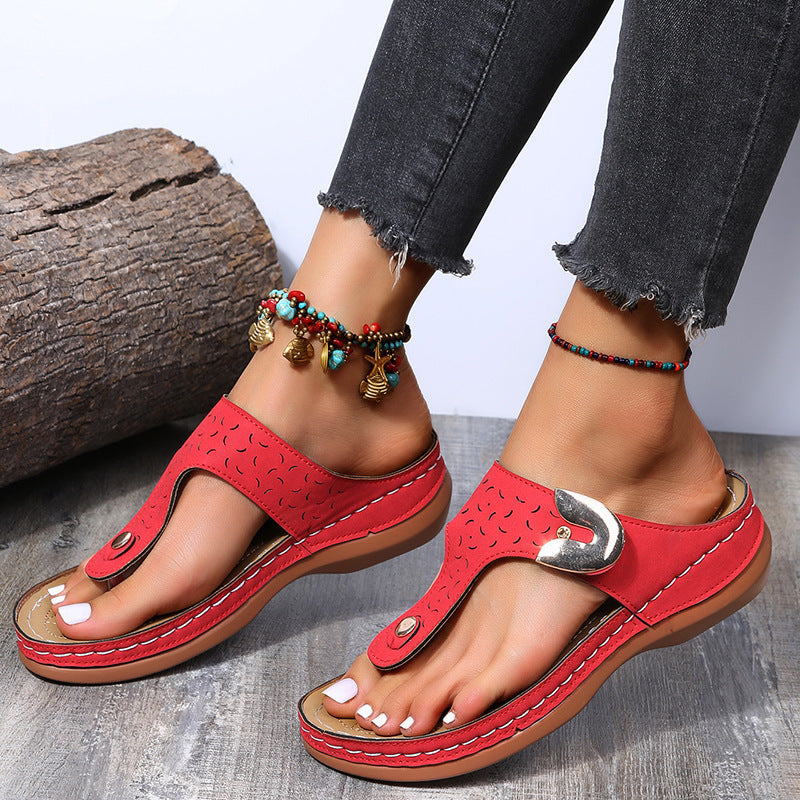 Roman Elegance Hollow Out Sandals