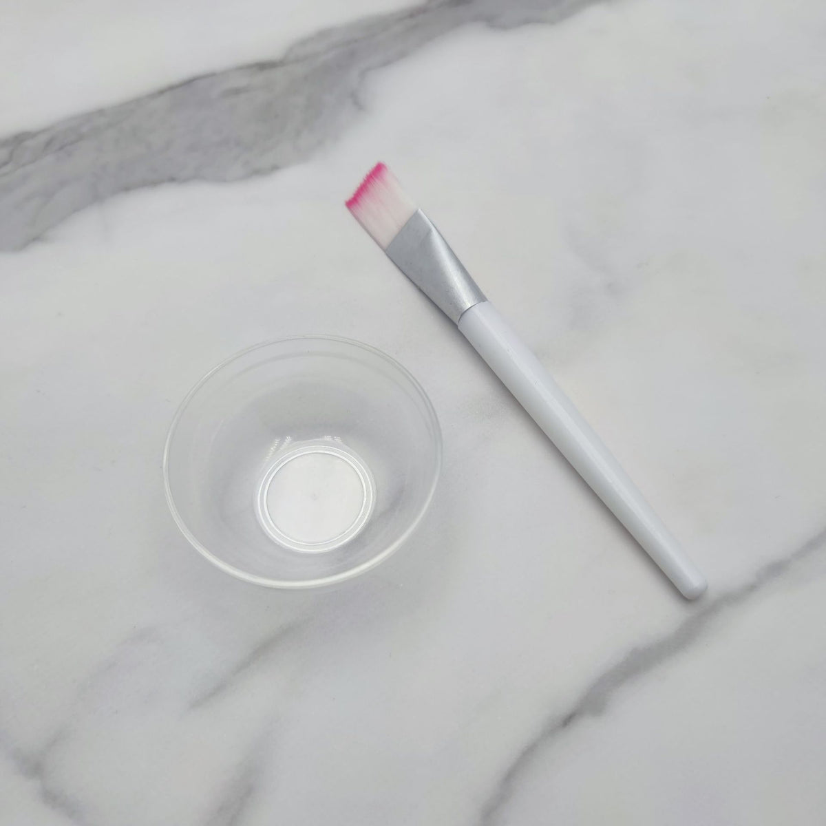 Clear Skincare Bowl and Brush Set