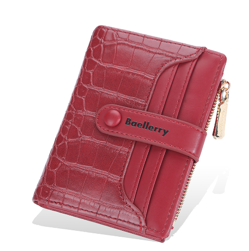 Top Quality Women's Short Wallet with Zipper Closure