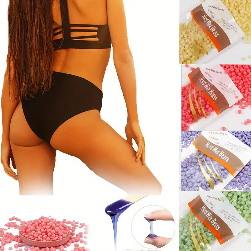 Elegant Smooth Wax Pearls - 100g Multicolor