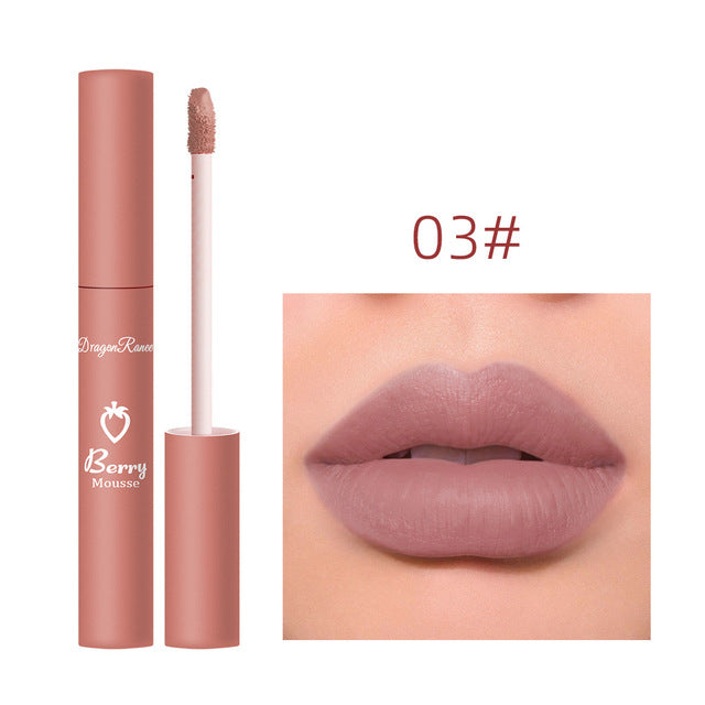 Elegant Strawberry Matte Lip Set